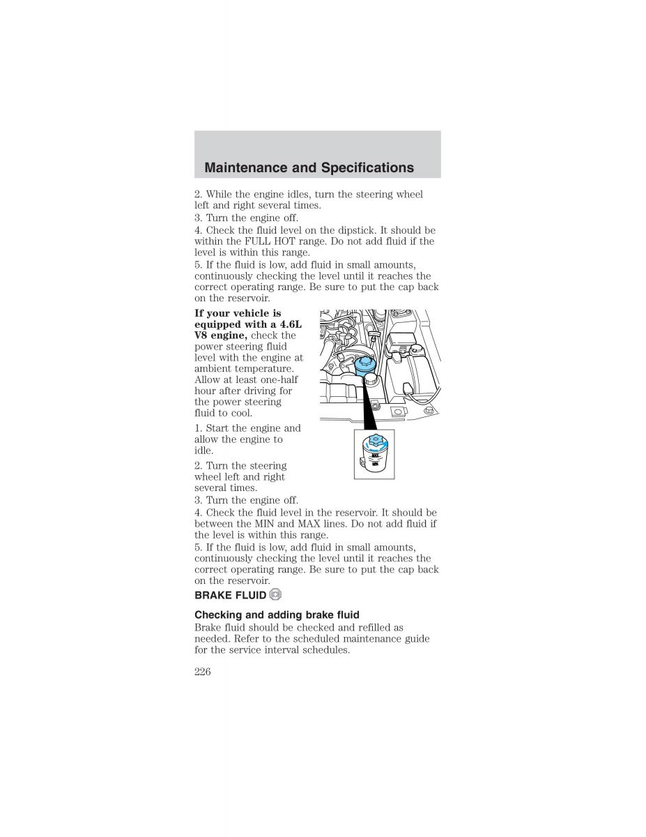 Ford Mustang IV 4 owners manual / page 226