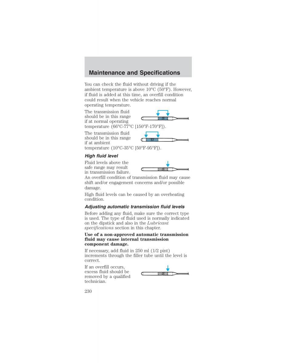 Ford Mustang IV 4 owners manual / page 230