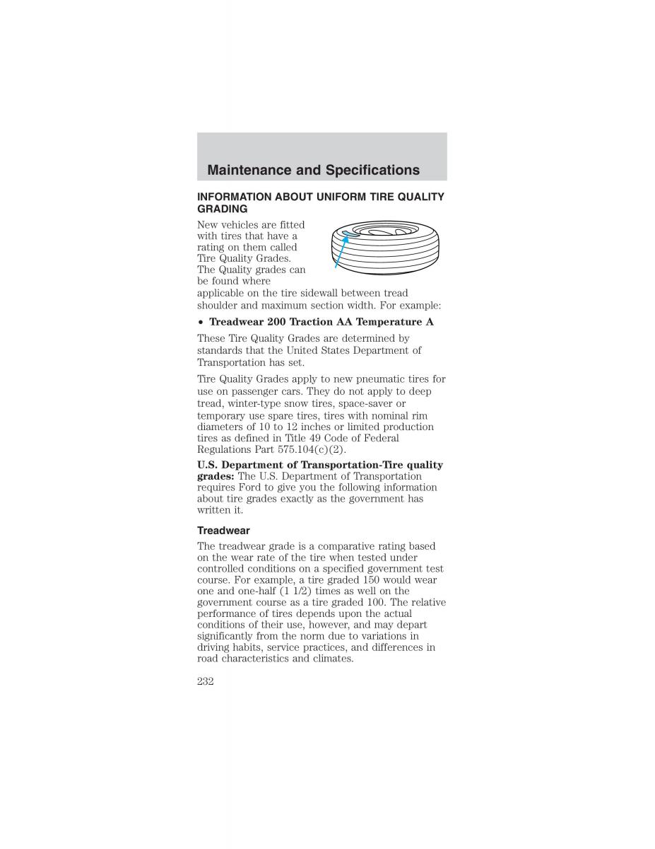 Ford Mustang IV 4 owners manual / page 232