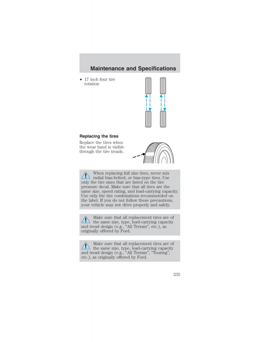 Ford Mustang IV 4 owners manual / page 235