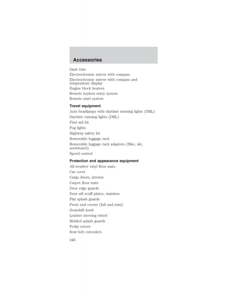 Ford Mustang IV 4 owners manual / page 246