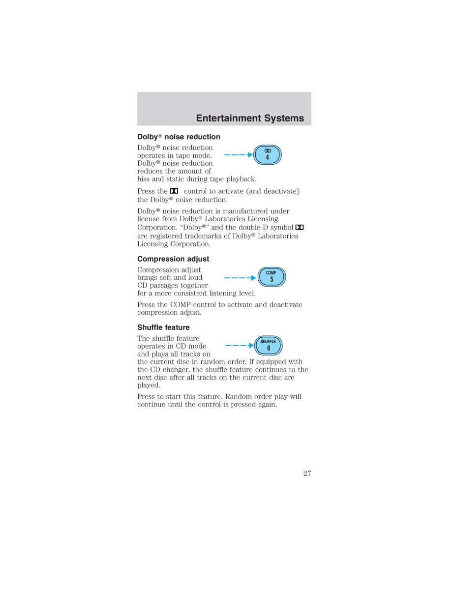 Ford Mustang IV 4 owners manual / page 27