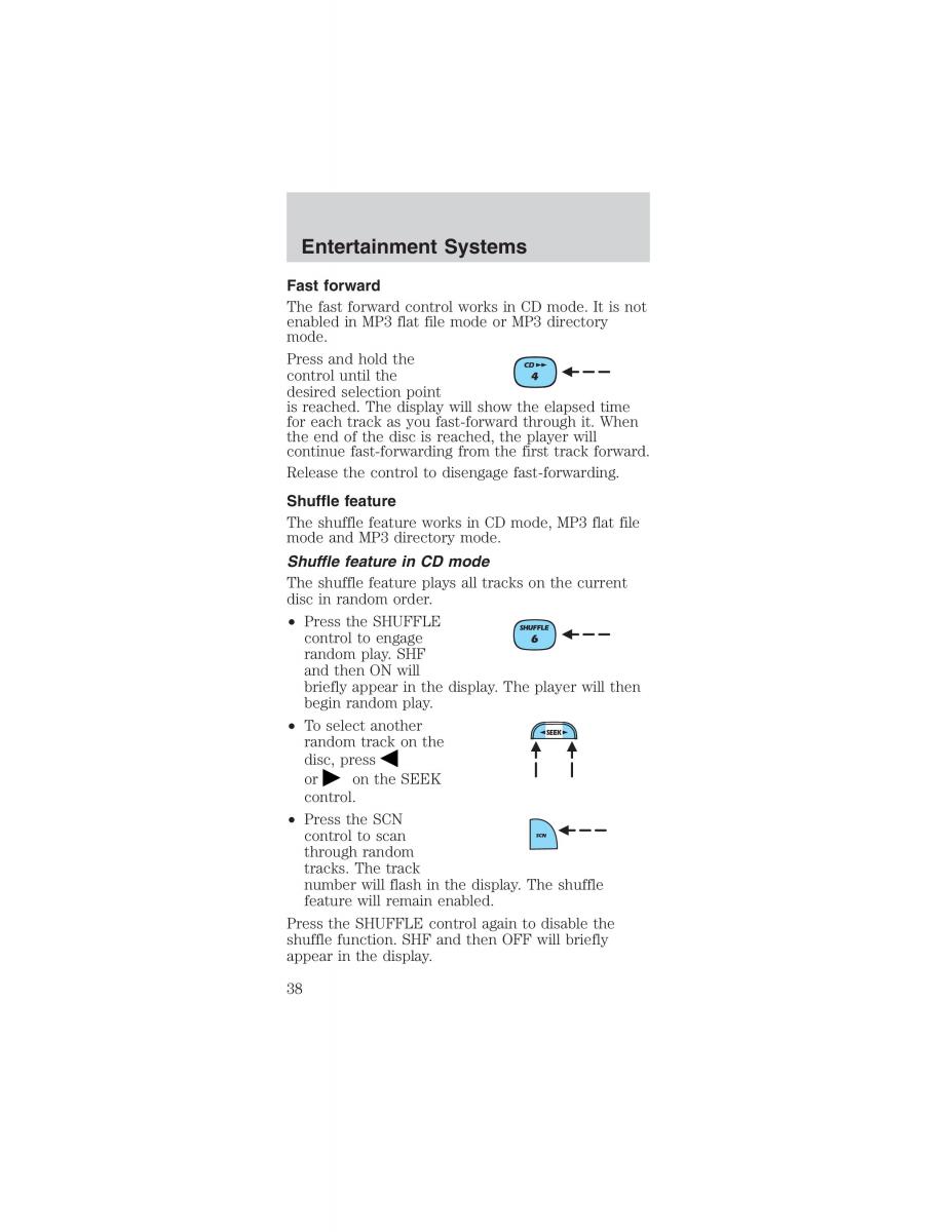 Ford Mustang IV 4 owners manual / page 38