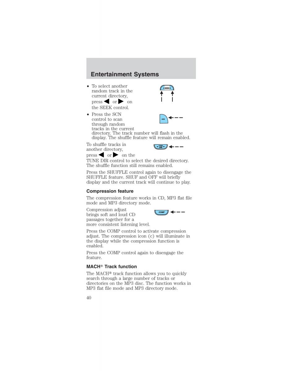 Ford Mustang IV 4 owners manual / page 40