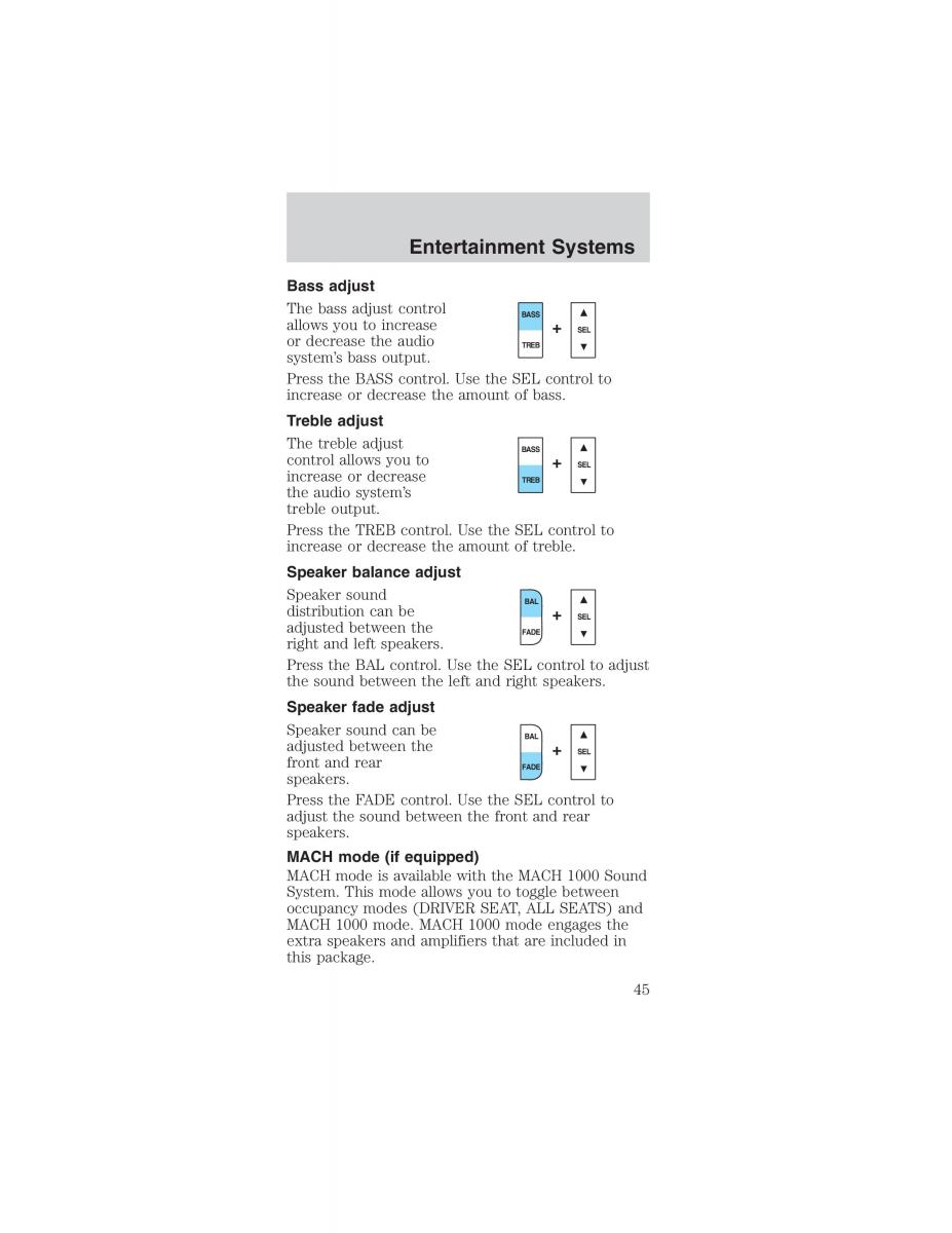 Ford Mustang IV 4 owners manual / page 45