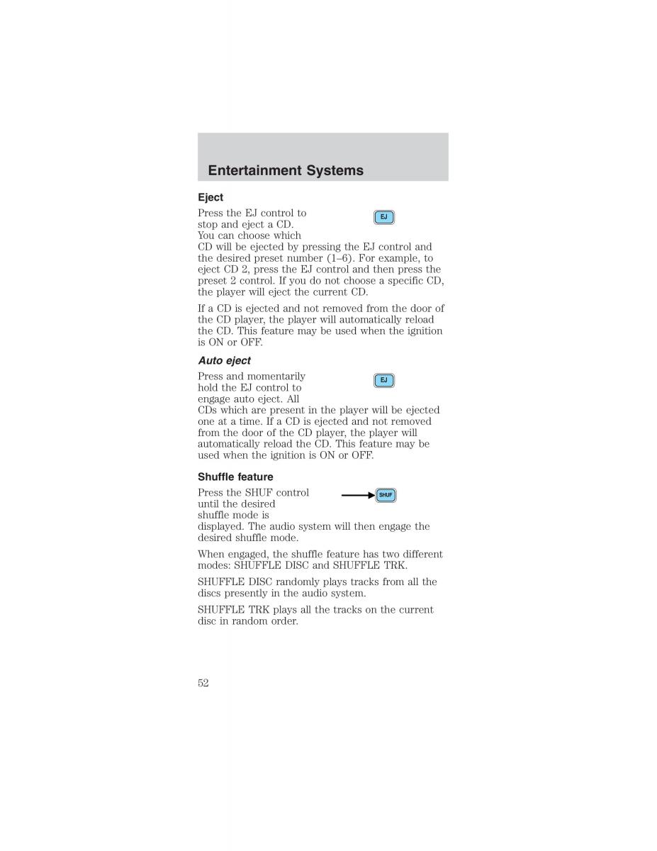 Ford Mustang IV 4 owners manual / page 52