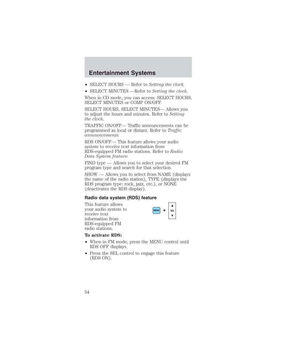 Ford Mustang IV 4 owners manual / page 54