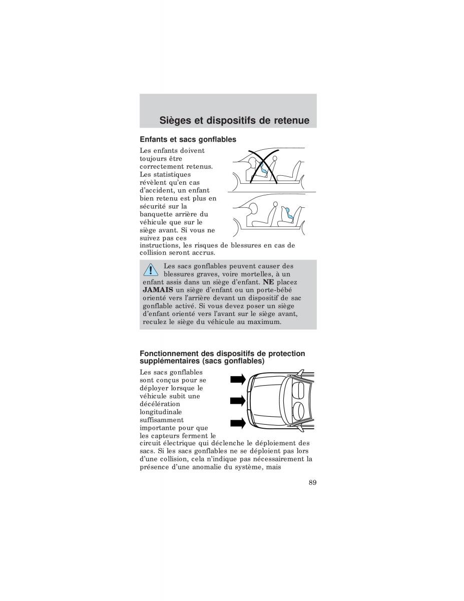 Ford Mustang IV 4 manuel du proprietaire / page 89