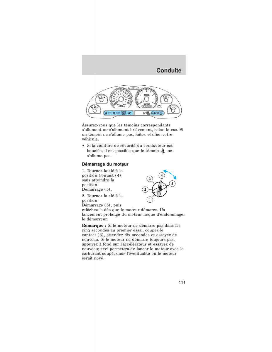 Ford Mustang IV 4 manuel du proprietaire / page 111