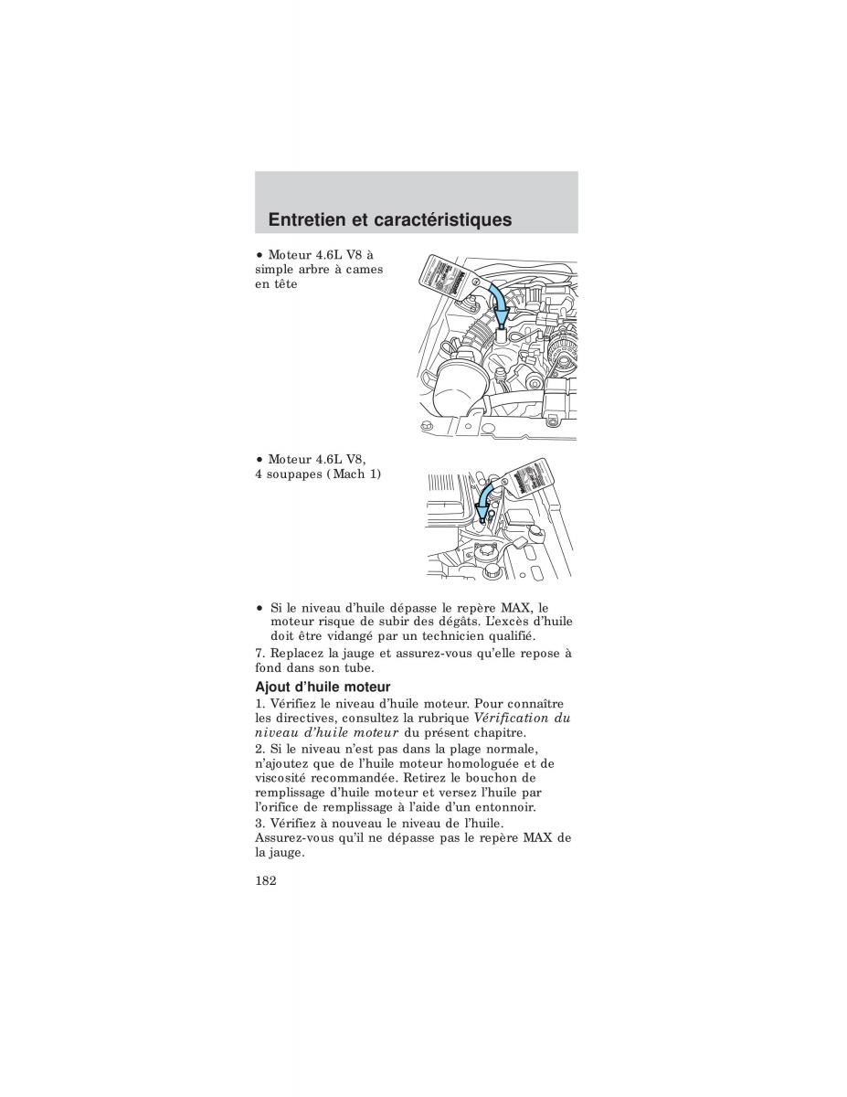 Ford Mustang IV 4 manuel du proprietaire / page 182