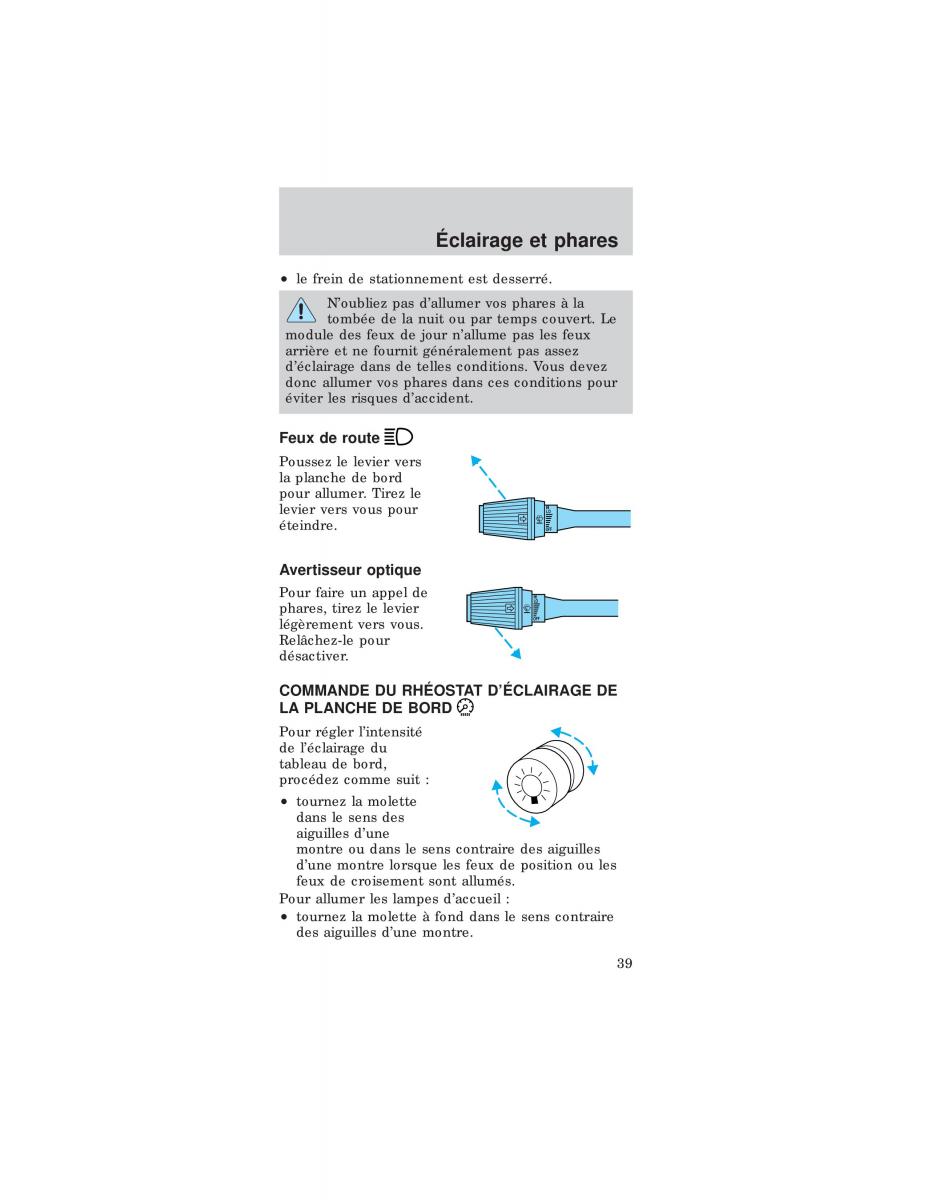 Ford Mustang IV 4 manuel du proprietaire / page 39