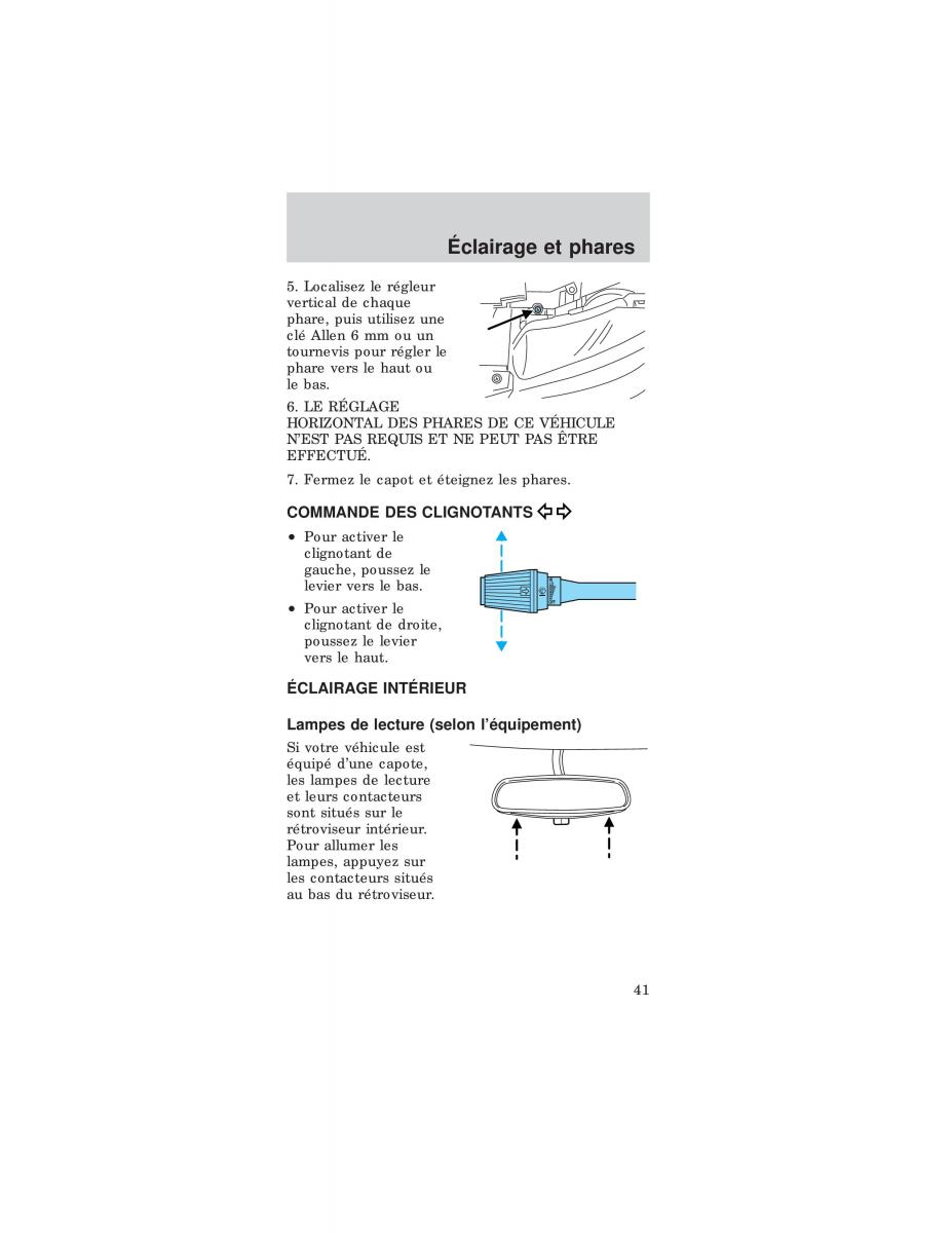 Ford Mustang IV 4 manuel du proprietaire / page 41