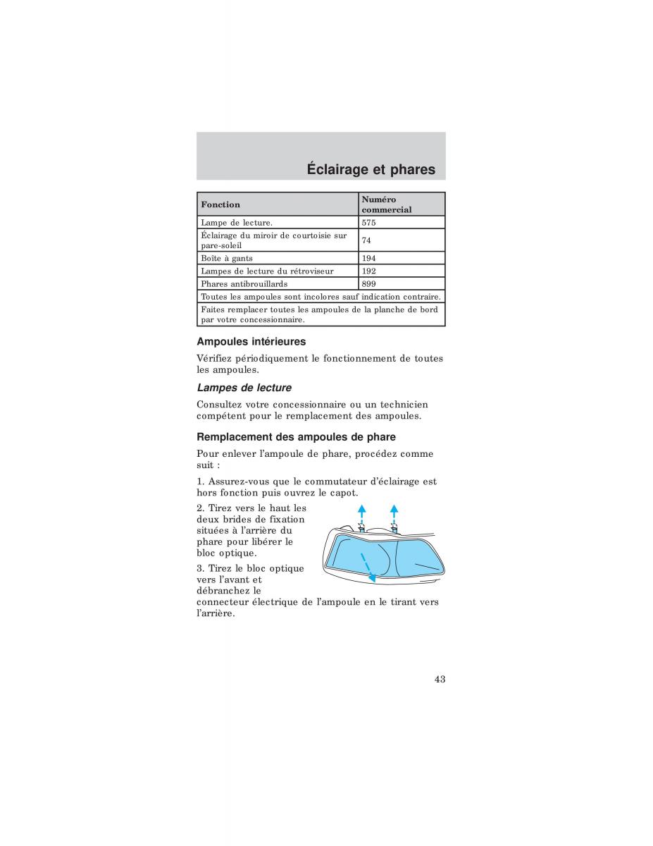 Ford Mustang IV 4 manuel du proprietaire / page 43