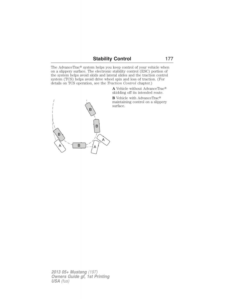 Ford Mustang V 5 owners manual / page 177