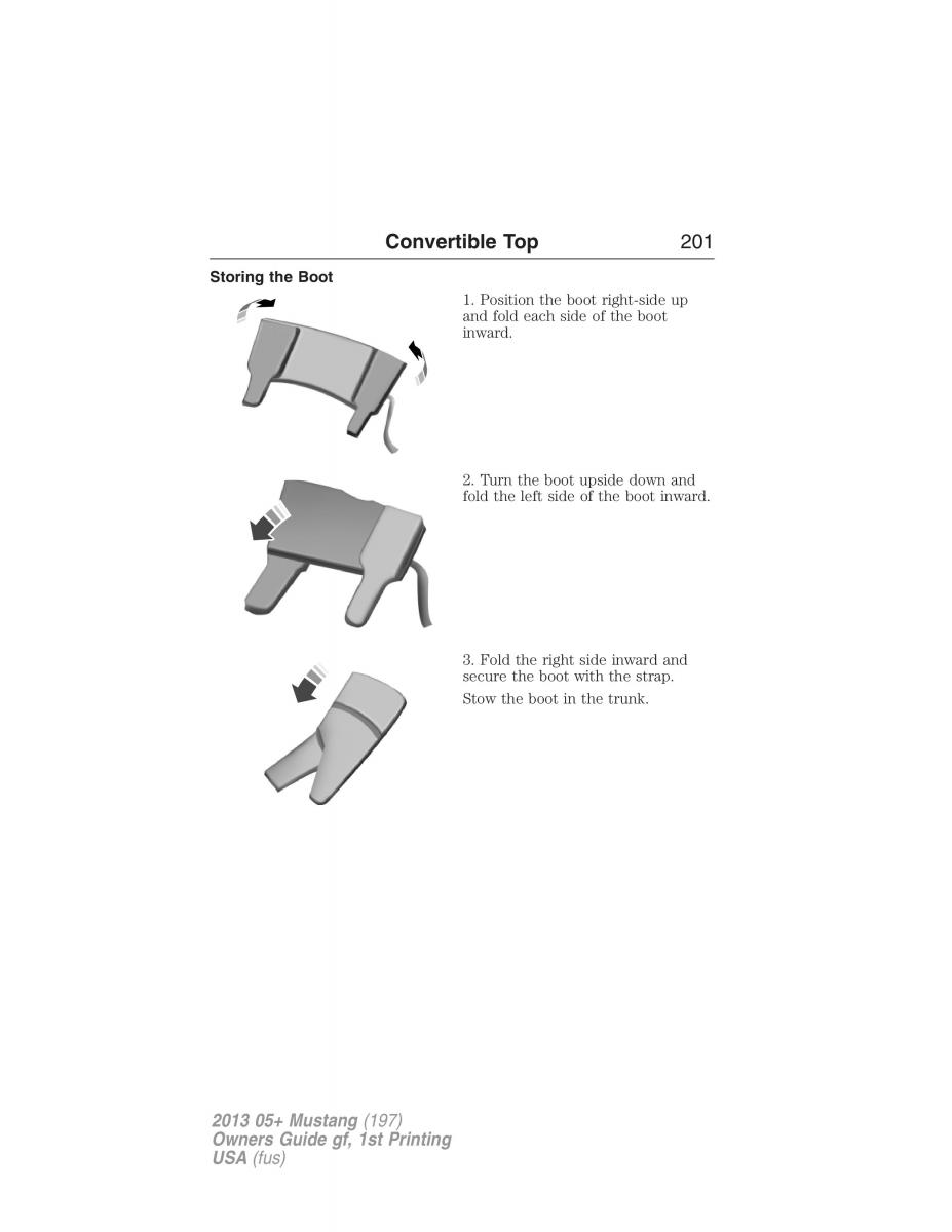 Ford Mustang V 5 owners manual / page 201