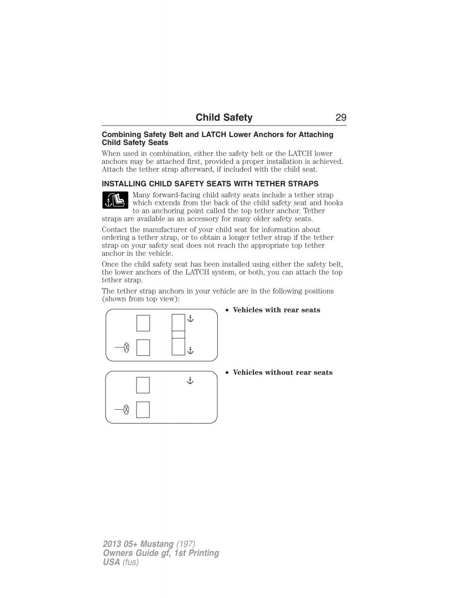 Ford Mustang V 5 owners manual / page 29