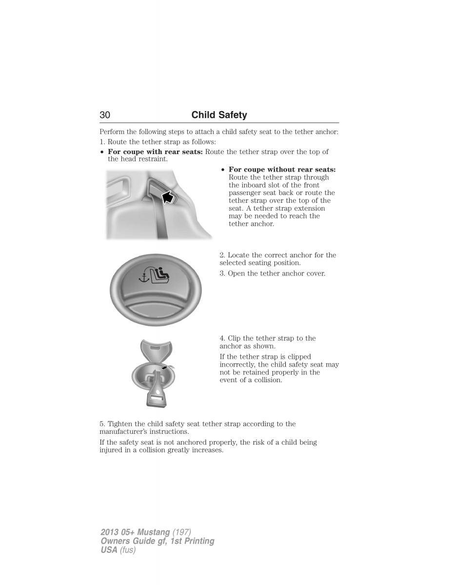 Ford Mustang V 5 owners manual / page 30