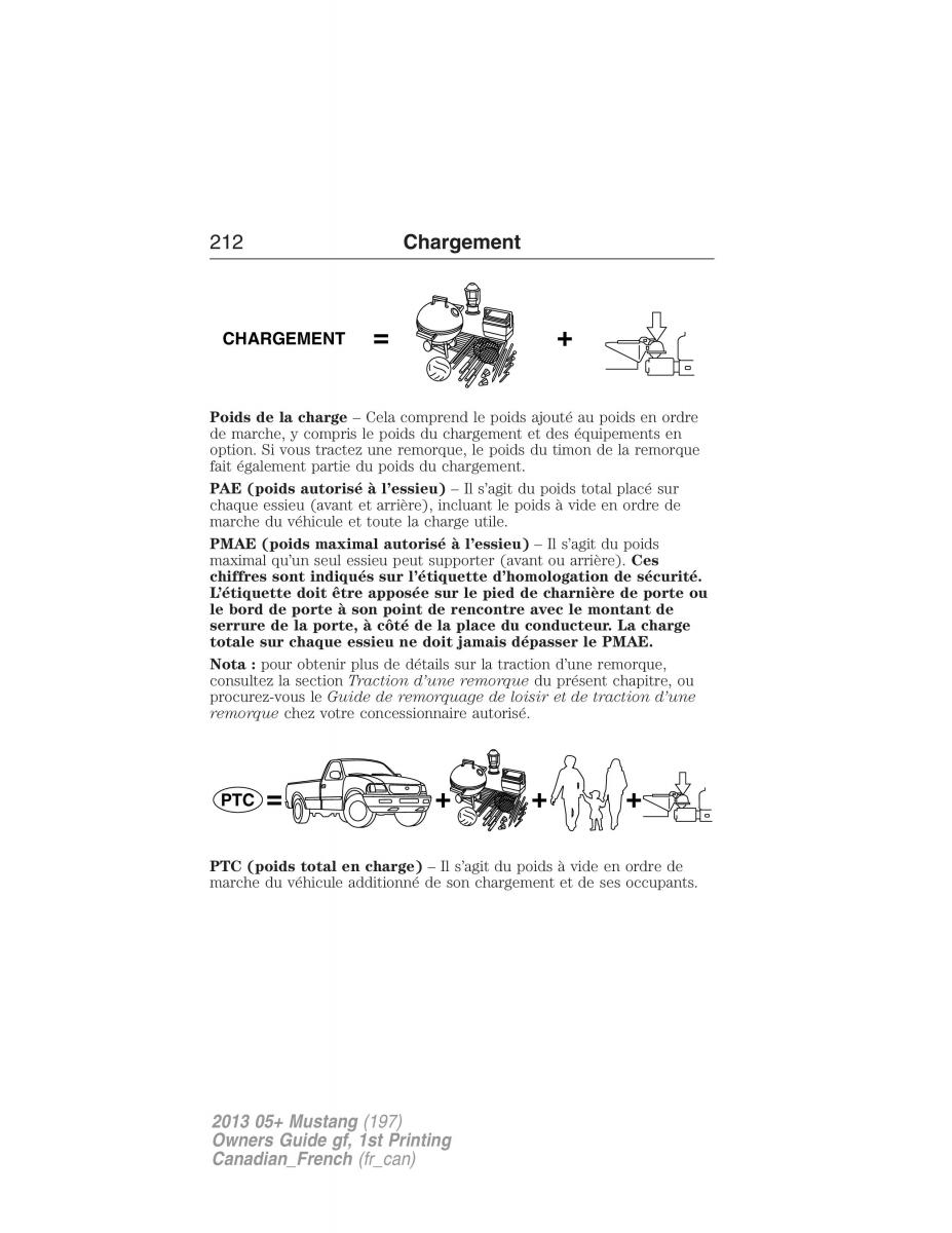 Ford Mustang V 5 manuel du proprietaire / page 212