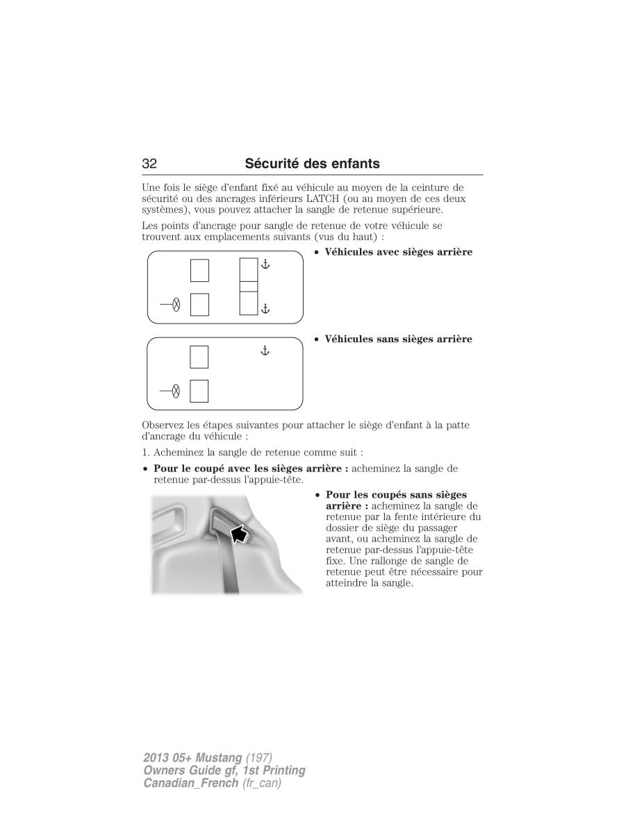 Ford Mustang V 5 manuel du proprietaire / page 32