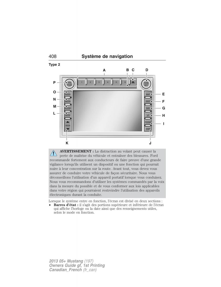 Ford Mustang V 5 manuel du proprietaire / page 408