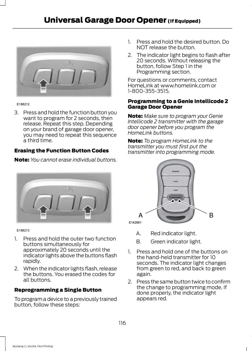 Ford Mustang VI 6 owners manual / page 119