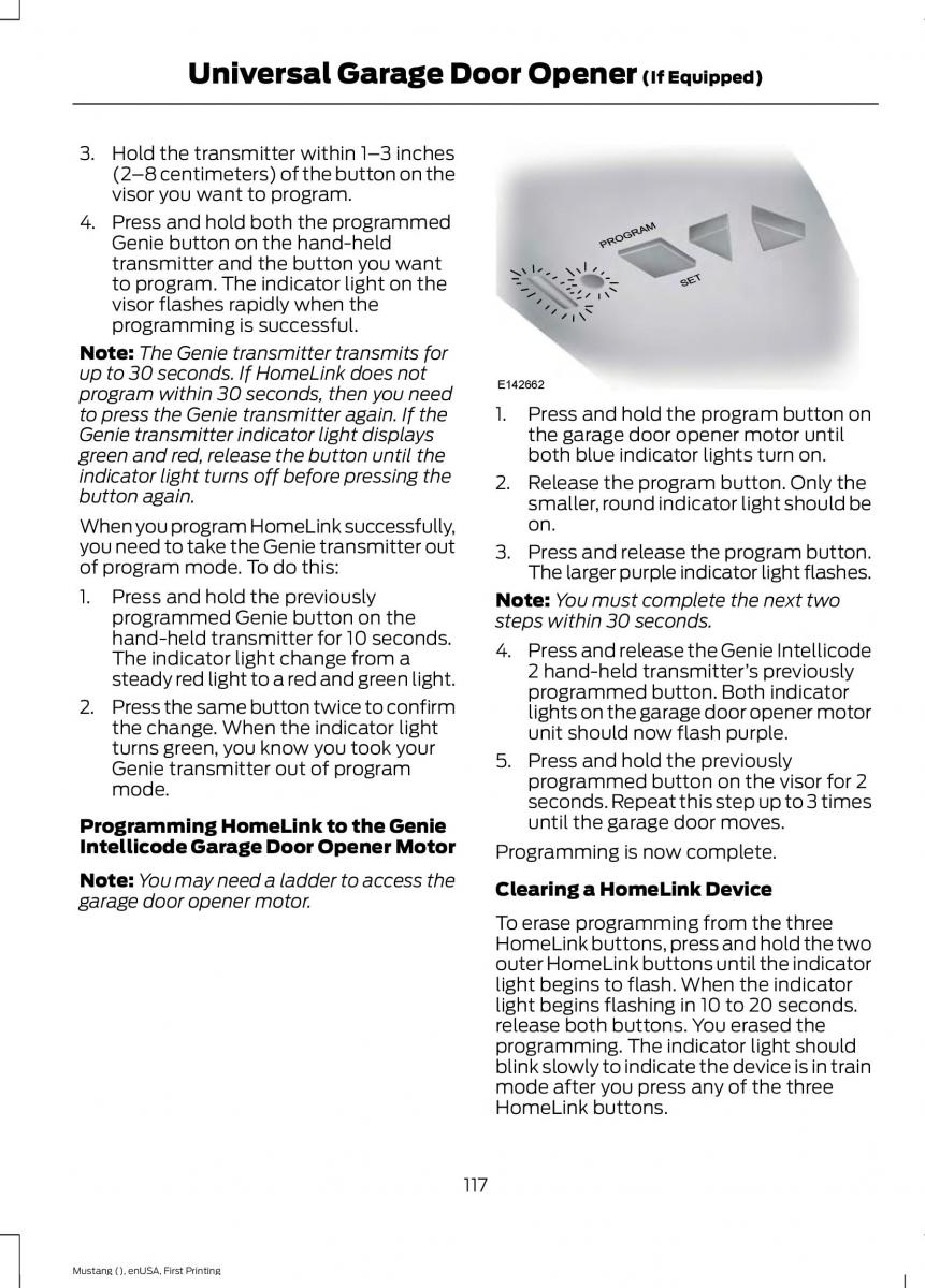 Ford Mustang VI 6 owners manual / page 120