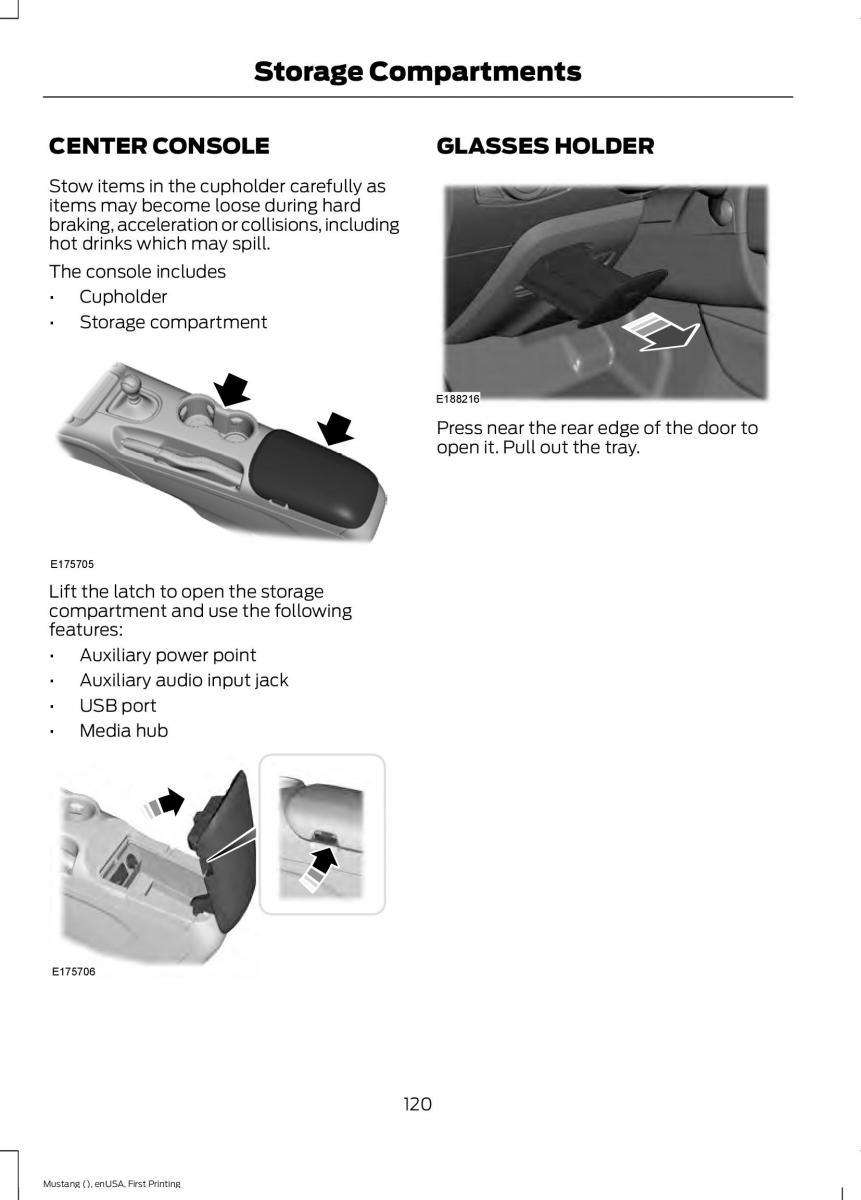 Ford Mustang VI 6 owners manual / page 123