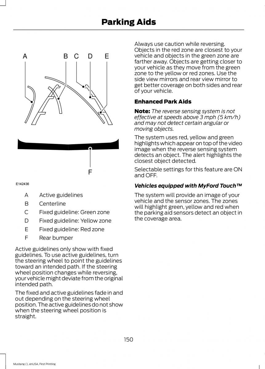 Ford Mustang VI 6 owners manual / page 153