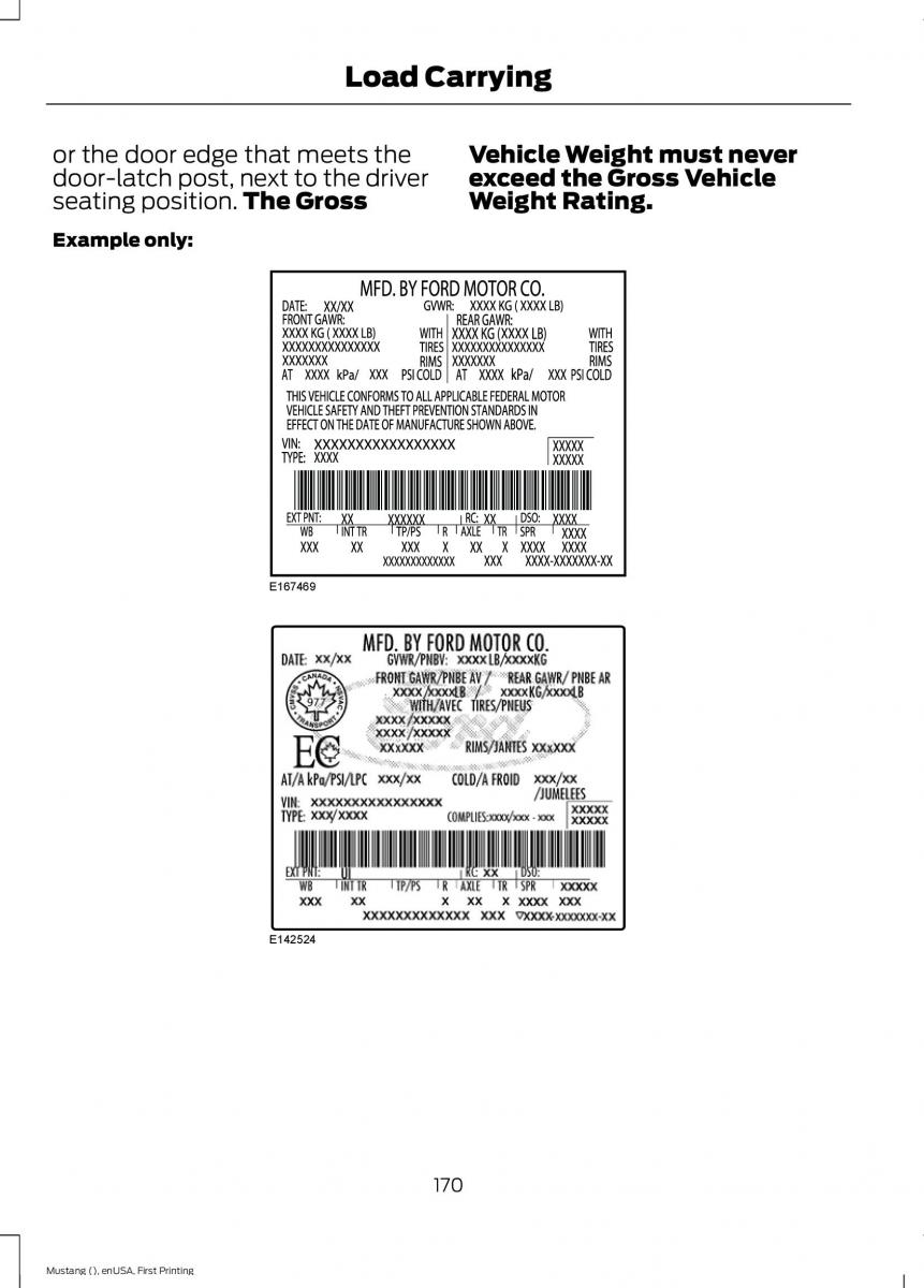 Ford Mustang VI 6 owners manual / page 173