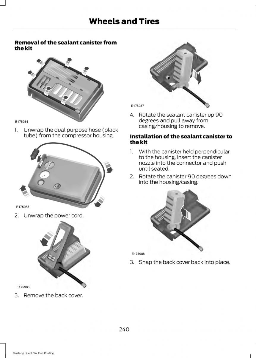 Ford Mustang VI 6 owners manual / page 243