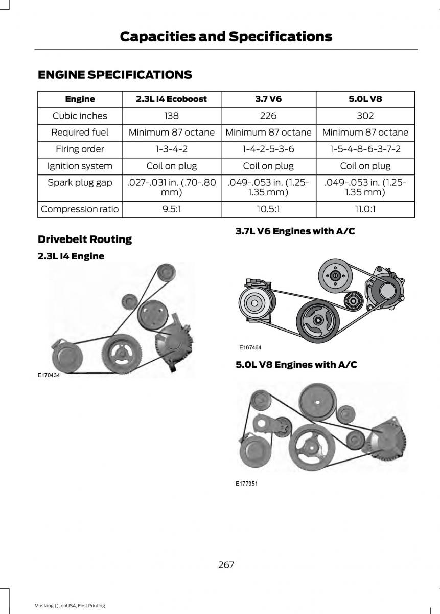 Ford Mustang VI 6 owners manual / page 270