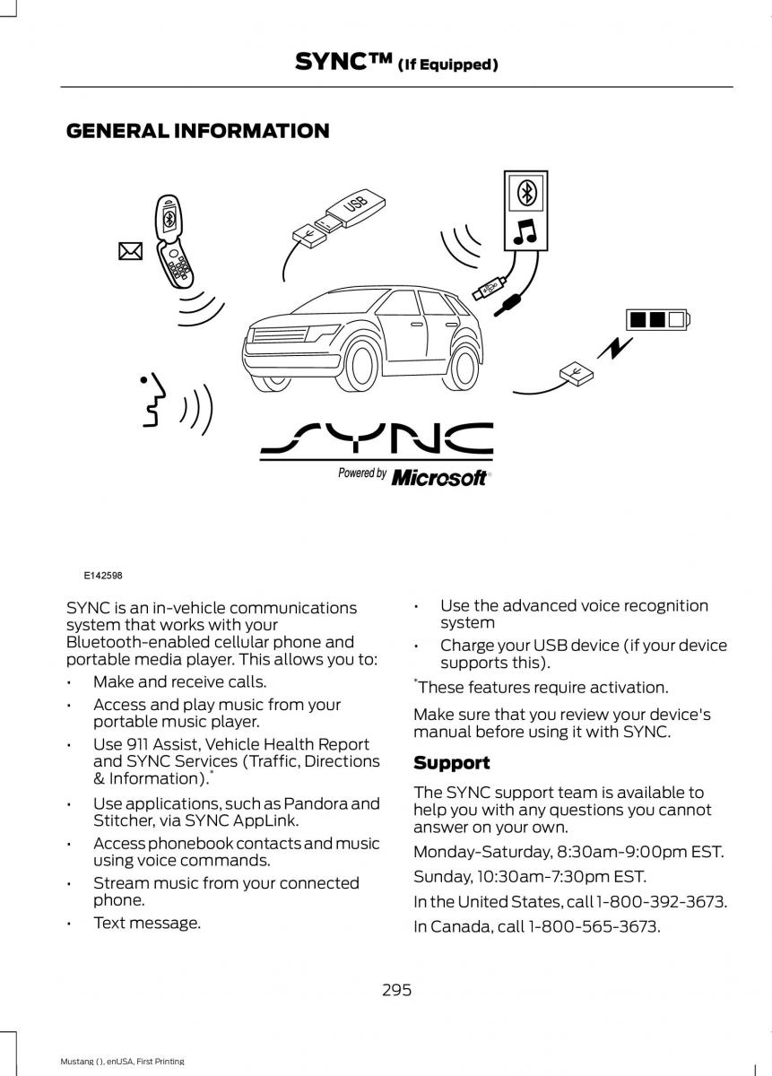 Ford Mustang VI 6 owners manual / page 298