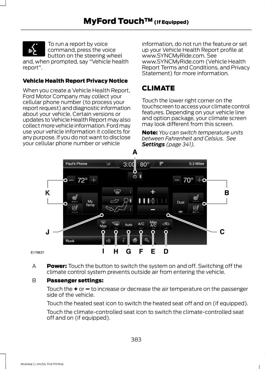 Ford Mustang VI 6 owners manual / page 386