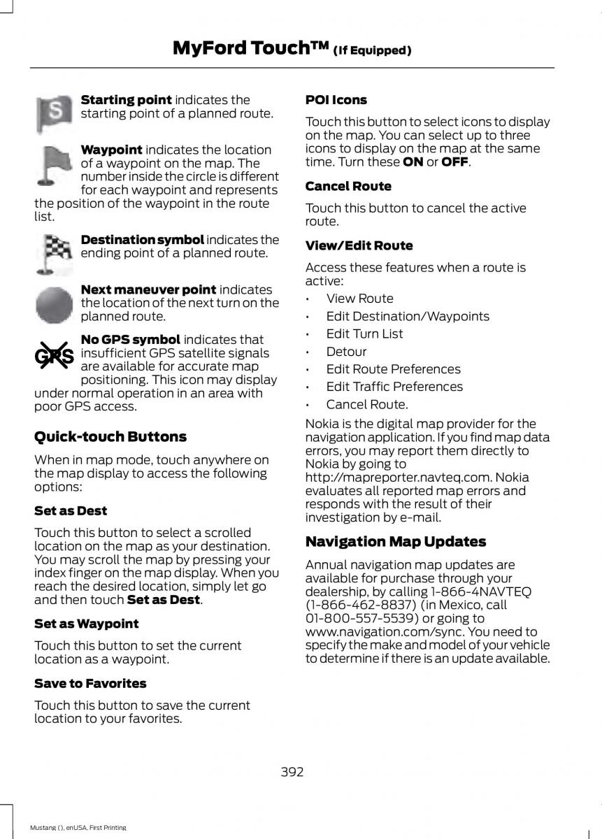 Ford Mustang VI 6 owners manual / page 395