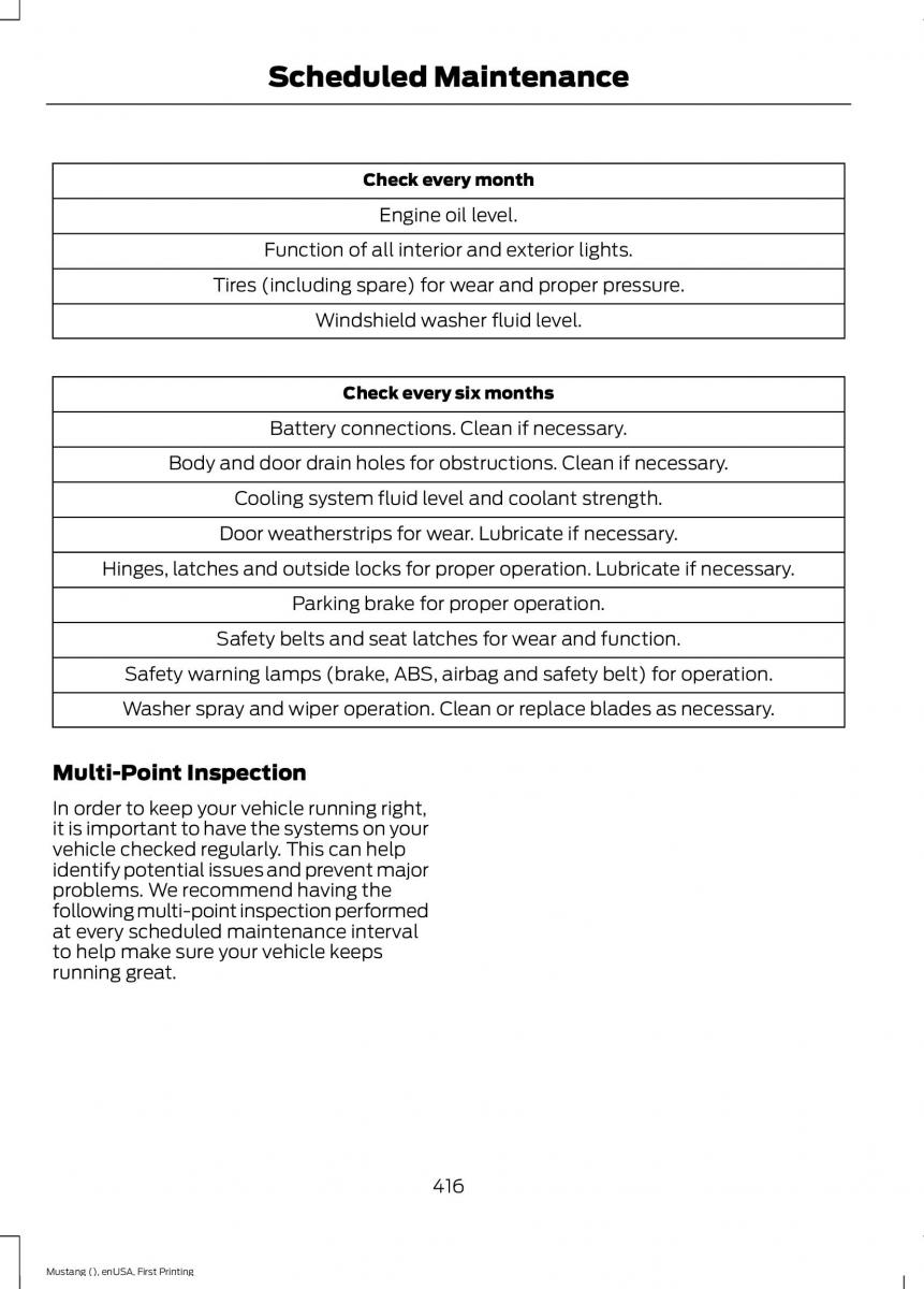 Ford Mustang VI 6 owners manual / page 419