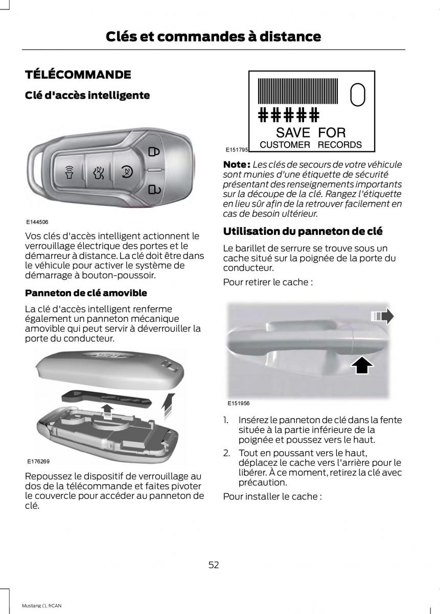 Ford Mustang VI 6 manuel du proprietaire / page 55