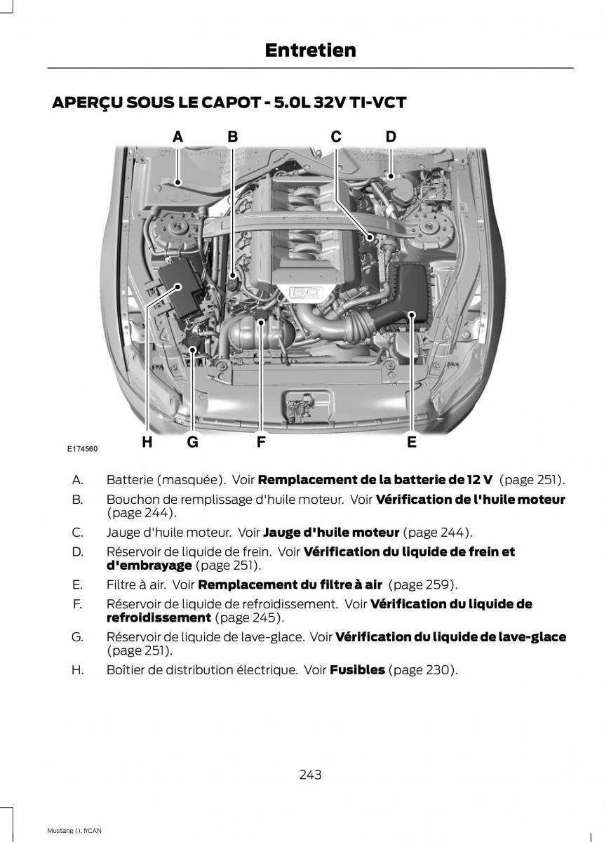 Ford Mustang VI 6 manuel du proprietaire / page 246