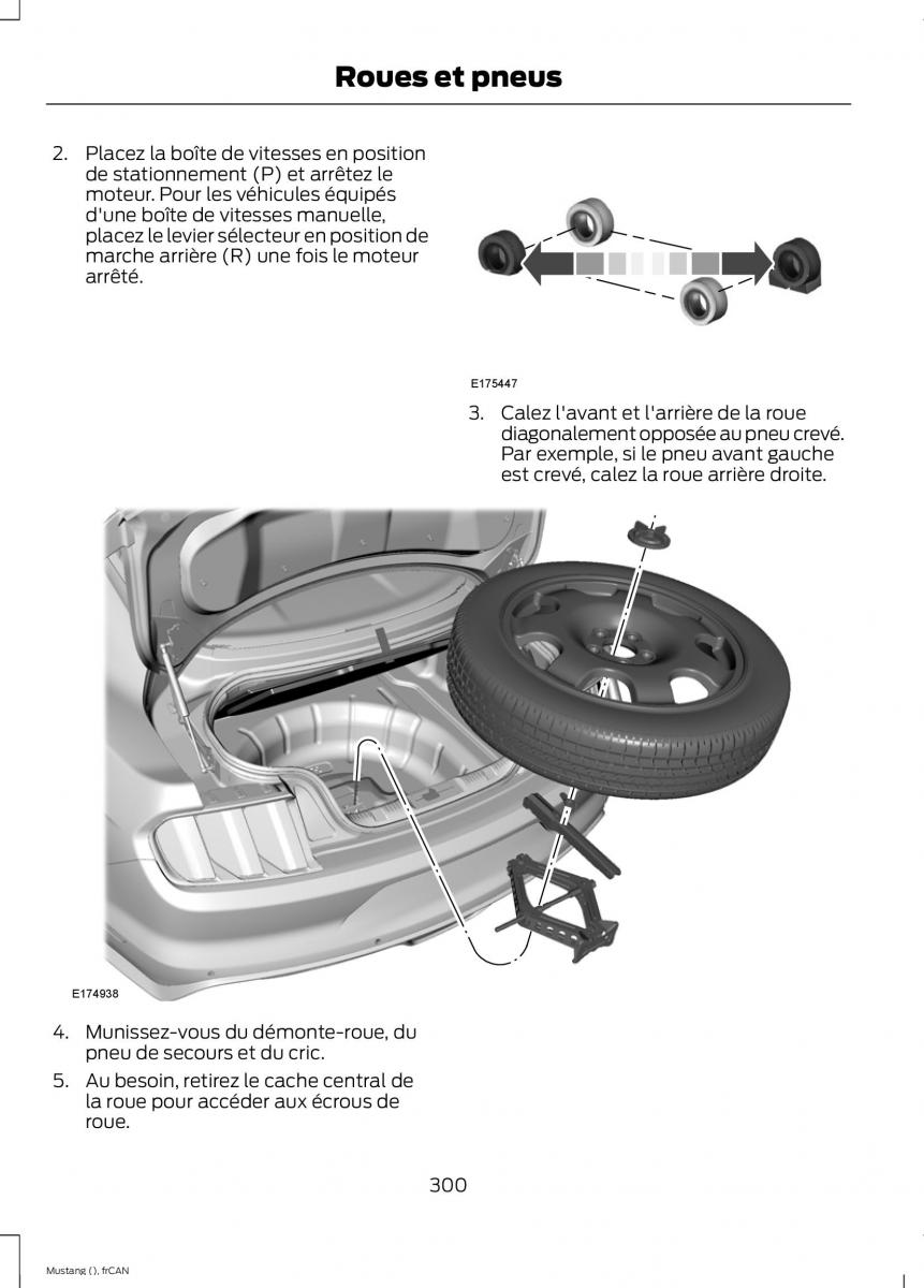 Ford Mustang VI 6 manuel du proprietaire / page 303