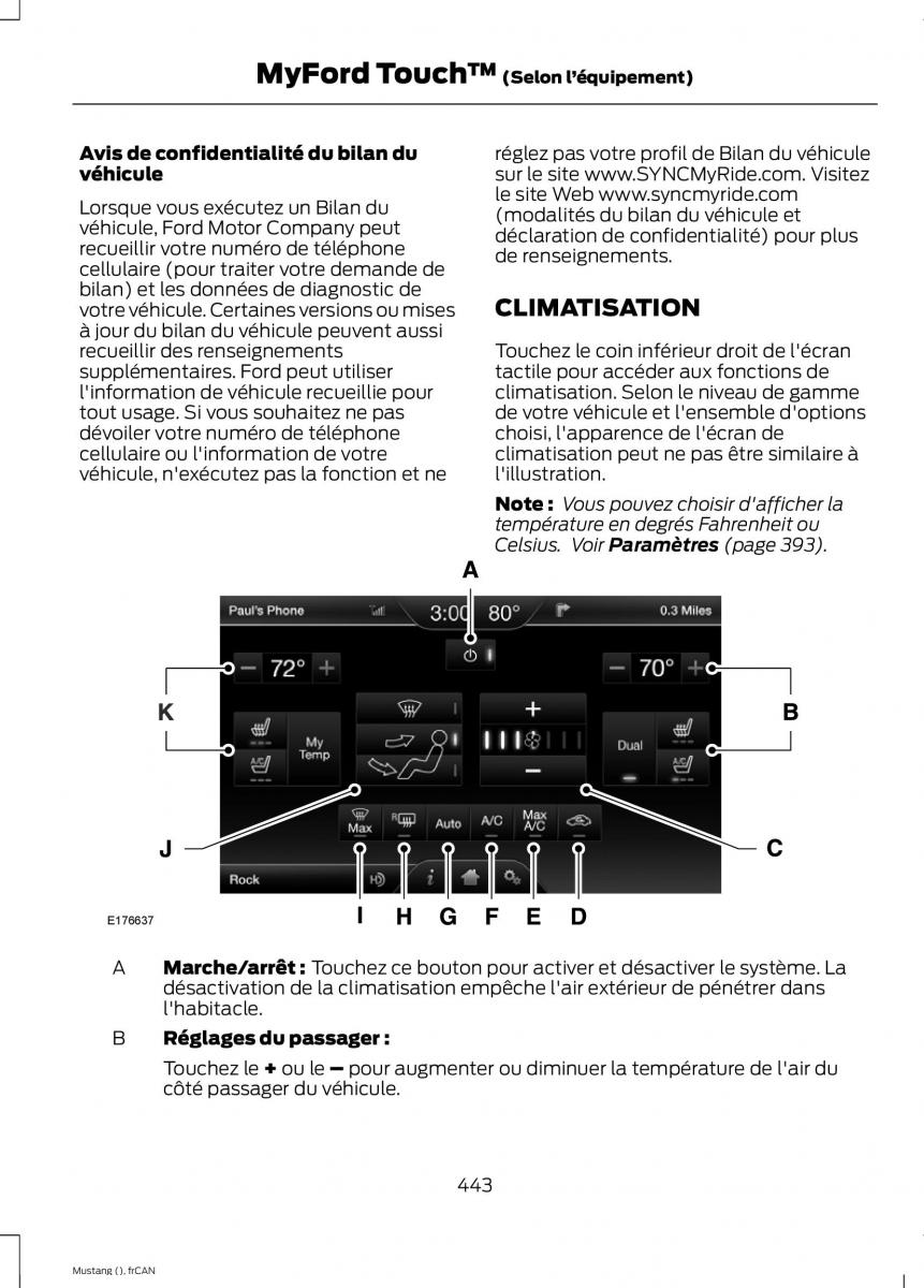 Ford Mustang VI 6 manuel du proprietaire / page 446