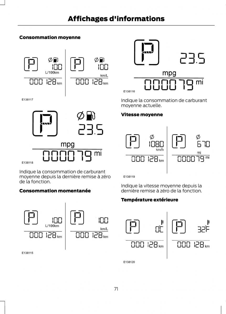 Ford Ranger III 3 manuel du proprietaire / page 73