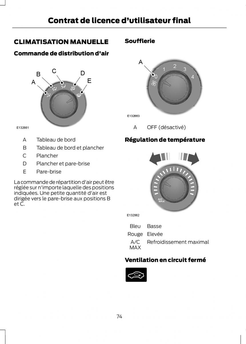 Ford Ranger III 3 manuel du proprietaire / page 76