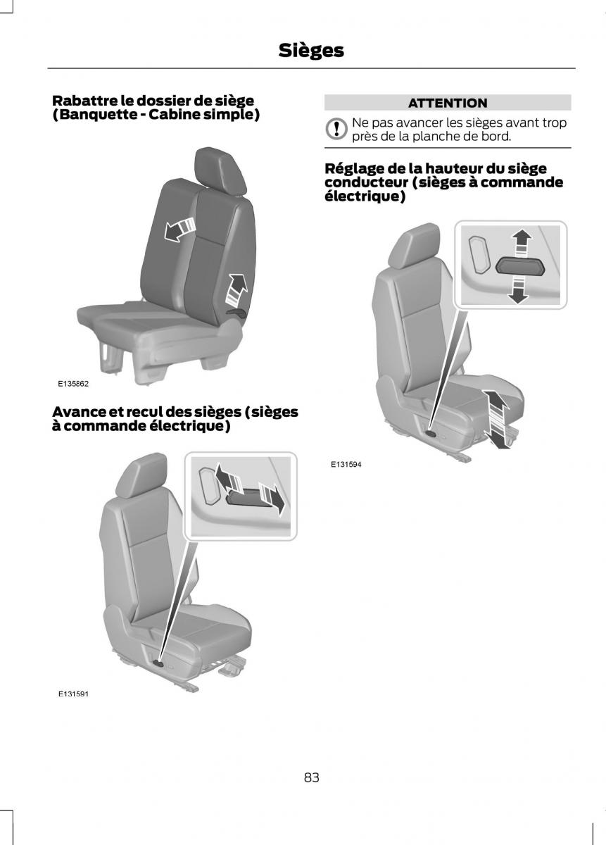 Ford Ranger III 3 manuel du proprietaire / page 85