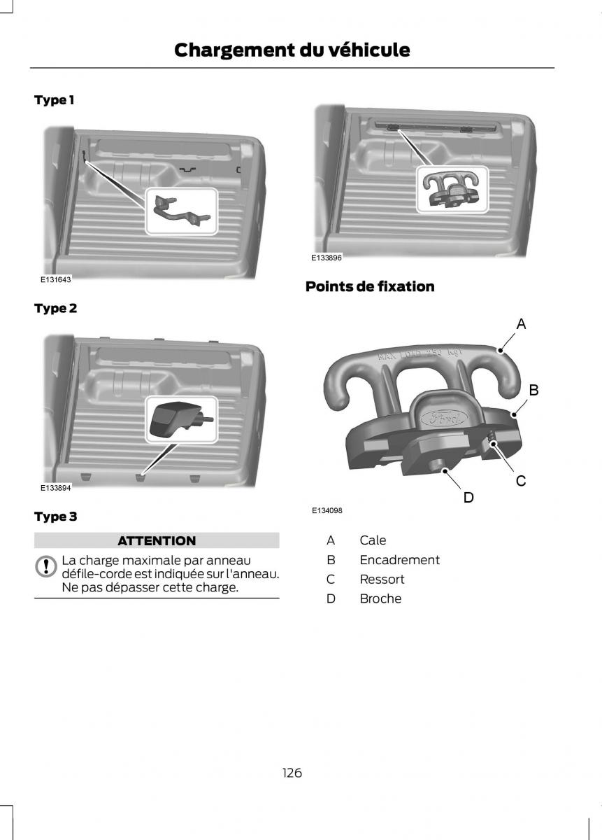 Ford Ranger III 3 manuel du proprietaire / page 128