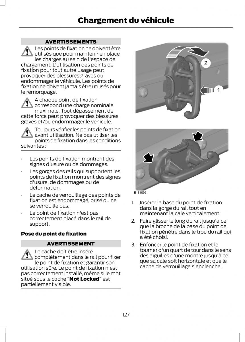 Ford Ranger III 3 manuel du proprietaire / page 129