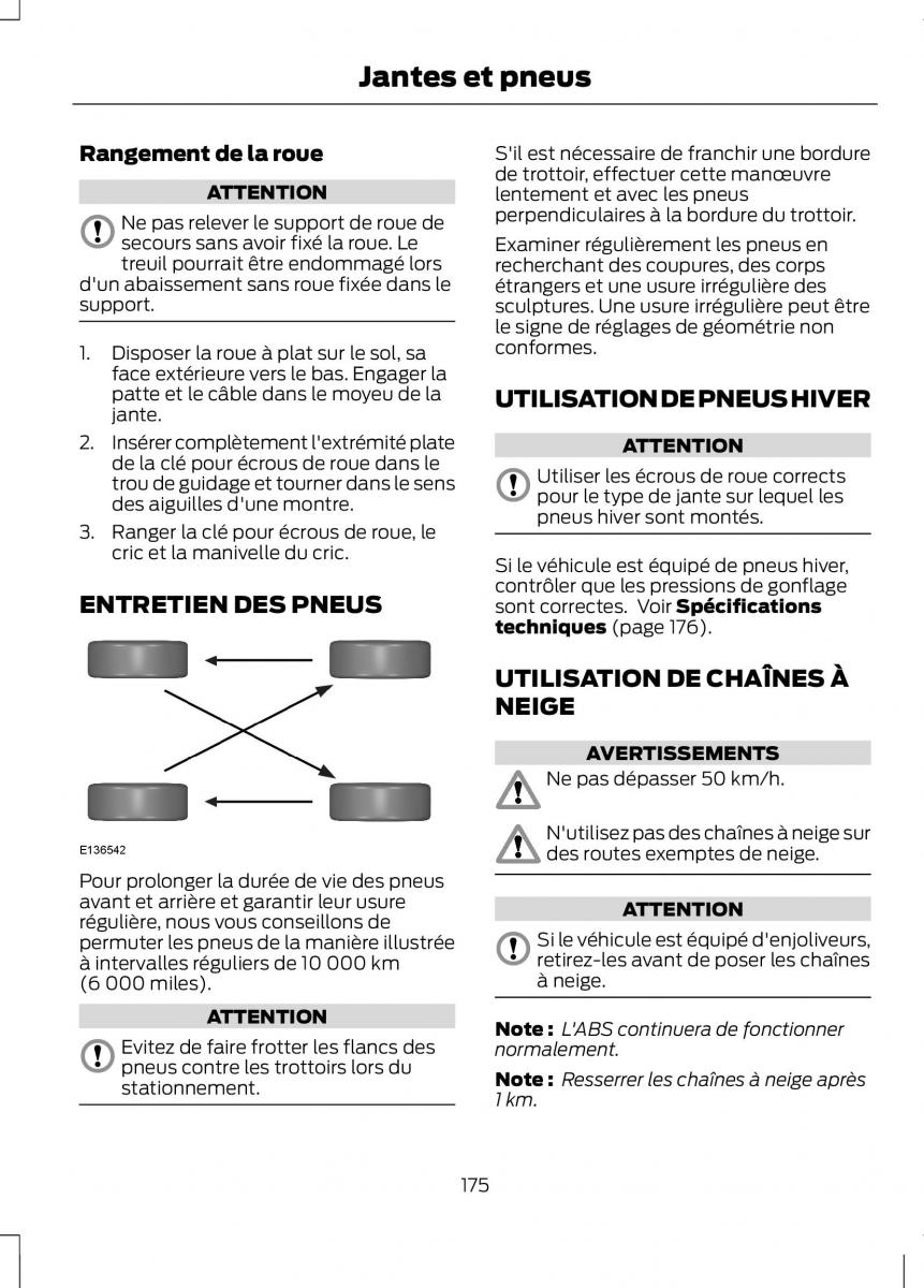 Ford Ranger III 3 manuel du proprietaire / page 177