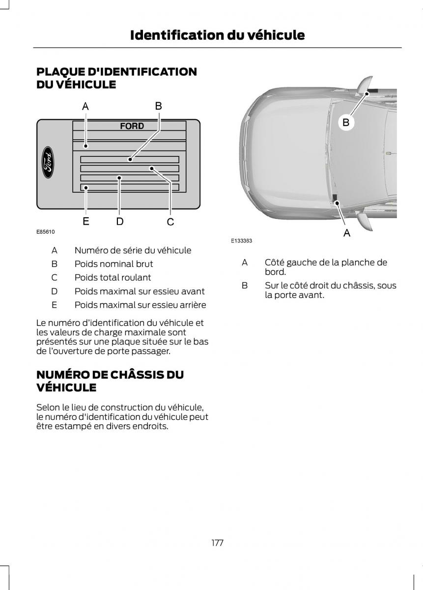 Ford Ranger III 3 manuel du proprietaire / page 179