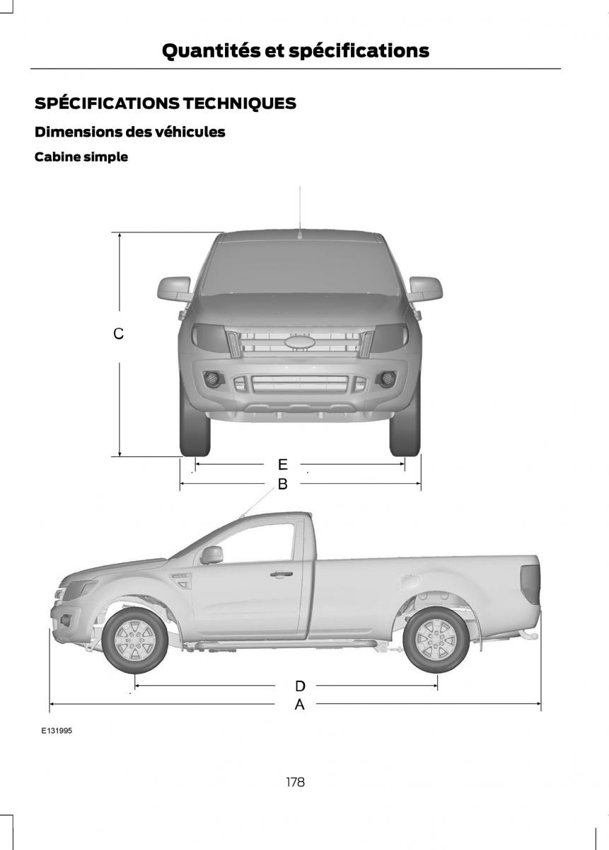 Ford Ranger III 3 manuel du proprietaire / page 180