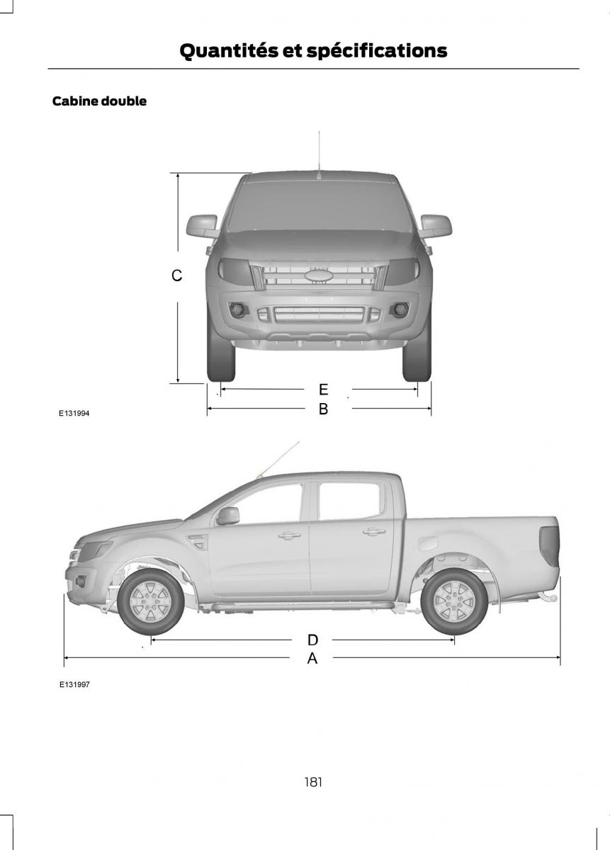 Ford Ranger III 3 manuel du proprietaire / page 183