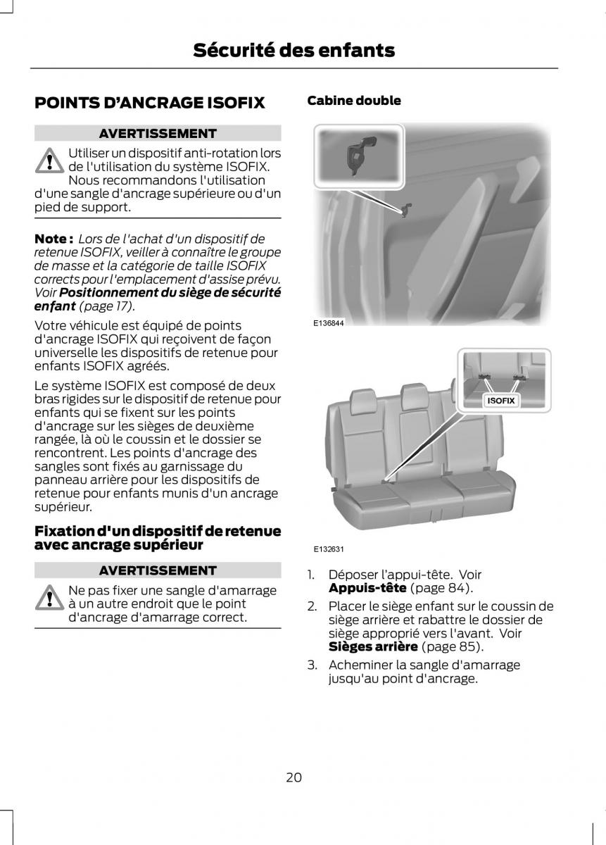 Ford Ranger III 3 manuel du proprietaire / page 22