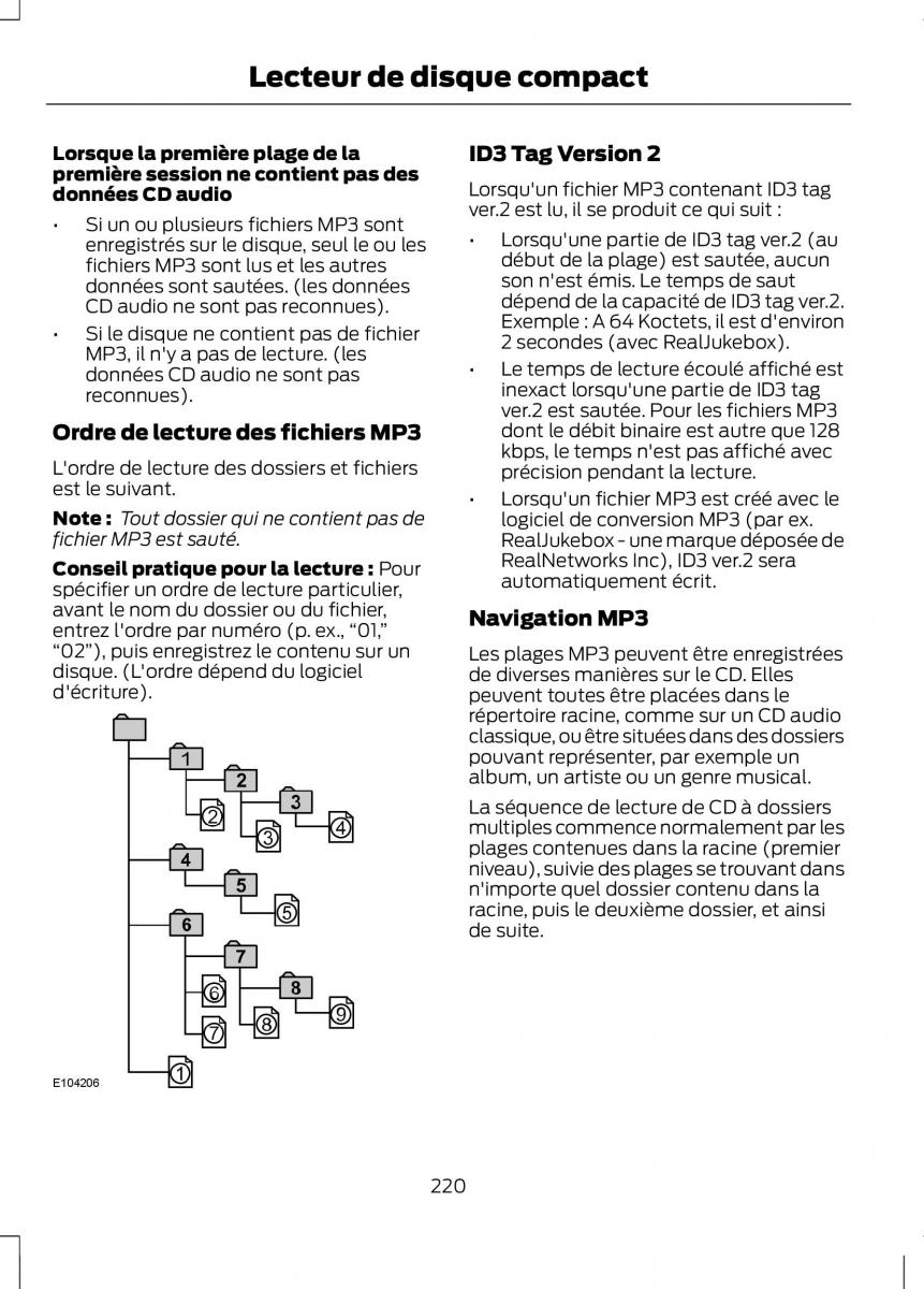 Ford Ranger III 3 manuel du proprietaire / page 222